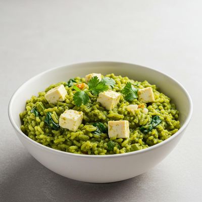 Daliya Palak Paneer Khichdi